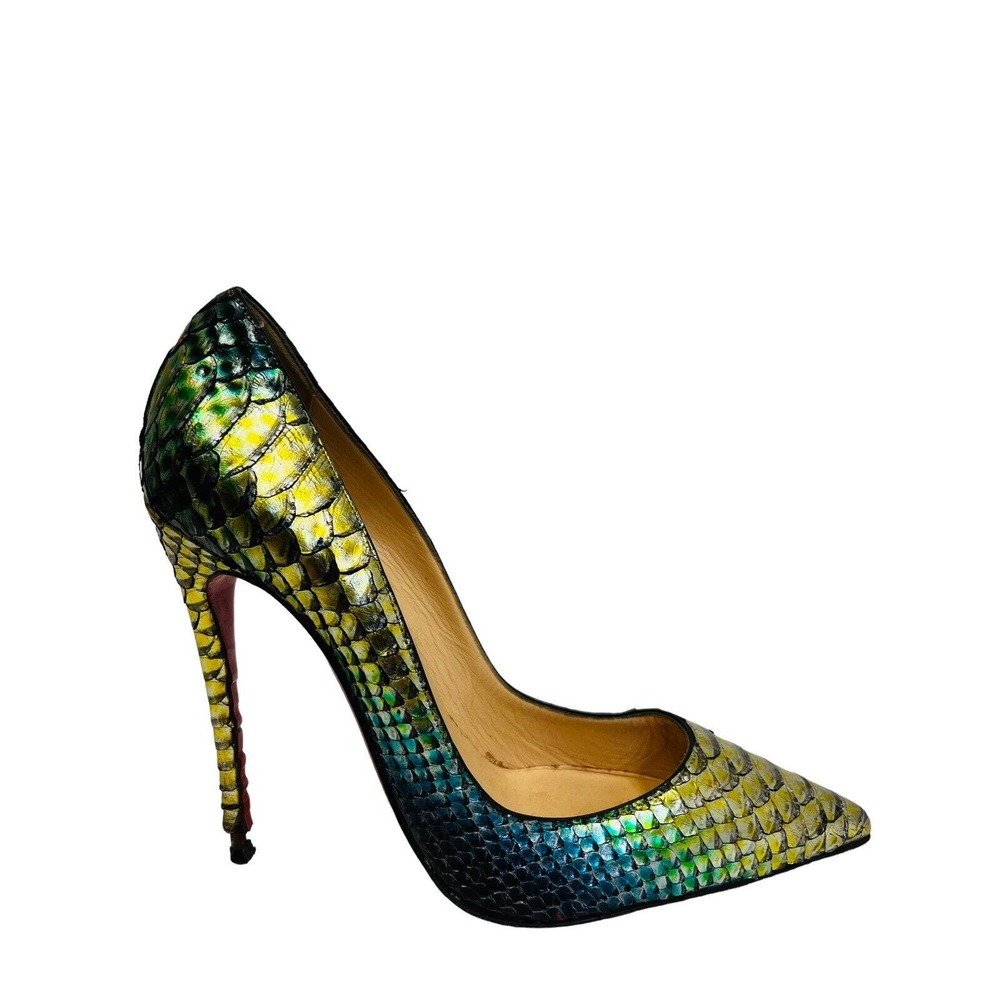 Christian Louboutin Multicolor Python Heels